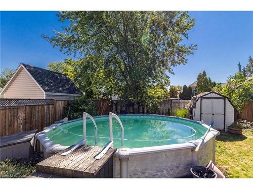 4 Lincoln Avenue, St. Catharines, ON - Outdoor With Above Ground Pool With Backyard