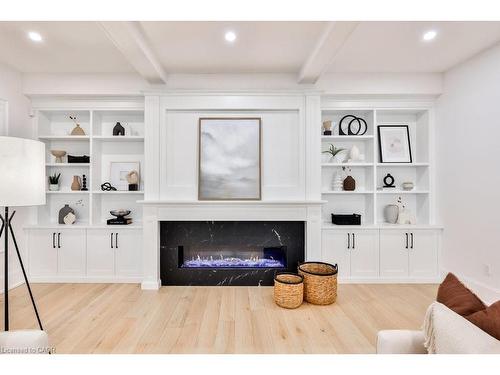 57 Joymar Drive, Mississauga, ON - Indoor Photo Showing Living Room With Fireplace