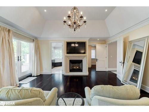 1237 Donlea Crescent, Oakville, ON - Indoor Photo Showing Living Room With Fireplace