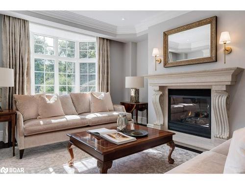 1237 Donlea Crescent, Oakville, ON - Indoor Photo Showing Living Room With Fireplace