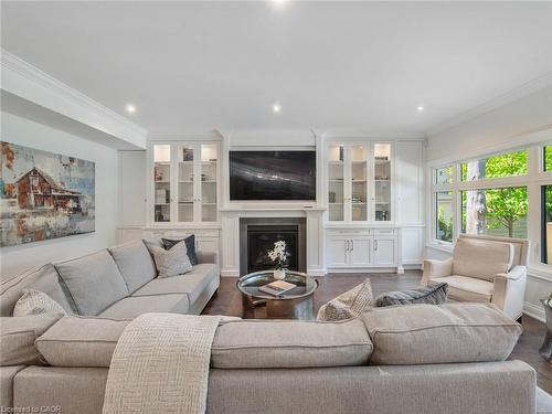 3087 Lakeshore Road, Burlington, ON - Indoor Photo Showing Living Room With Fireplace