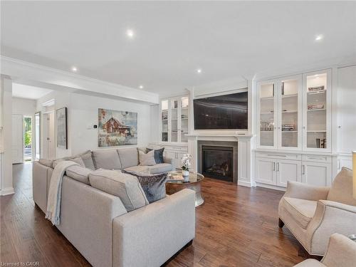 3087 Lakeshore Road, Burlington, ON - Indoor Photo Showing Living Room With Fireplace