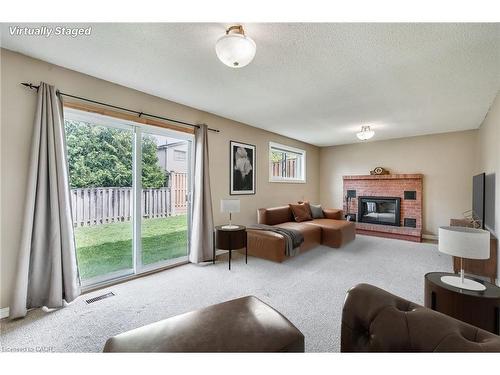 9 Valanna Court, Hamilton, ON - Indoor Photo Showing Living Room With Fireplace