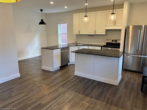 96 London Street N, Hamilton, ON - Indoor Photo Showing Kitchen With Double Sink