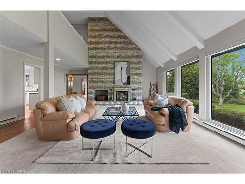 15633 Kennedy Road, Caledon, ON - Indoor Photo Showing Living Room With Fireplace