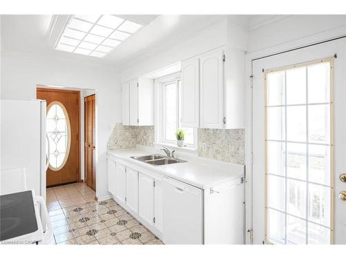 86 Ranchdale Drive, Hamilton, ON - Indoor Photo Showing Kitchen With Double Sink