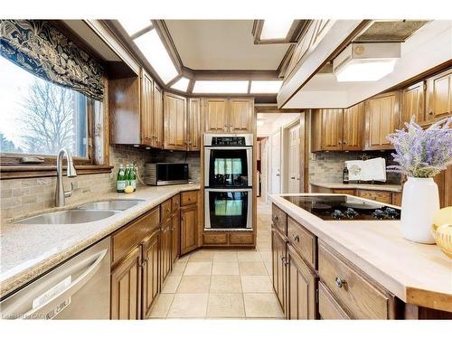 55 Kirby Avenue, Flamborough, ON - Indoor Photo Showing Kitchen With Double Sink