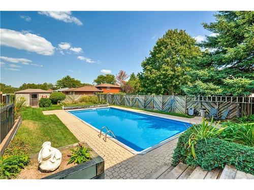 55 Kirby Avenue, Flamborough, ON - Outdoor With In Ground Pool With Backyard