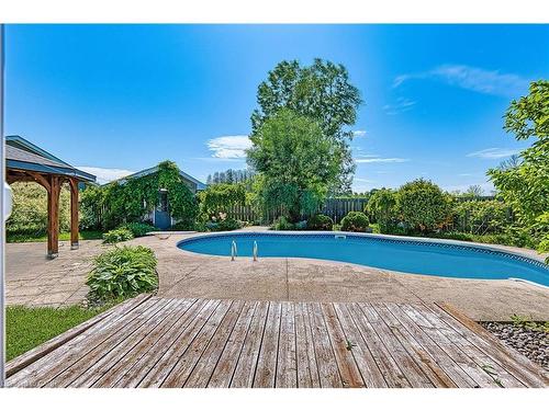 717906 Highway 6, Owen Sound, ON - Outdoor With In Ground Pool With Deck Patio Veranda With Backyard