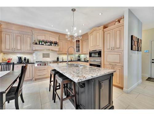 3 Rianna Court, Hamilton, ON - Indoor Photo Showing Kitchen With Double Sink With Upgraded Kitchen