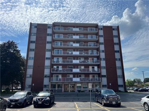 308-10 Woodman Drive S, Hamilton, ON - Outdoor With Balcony With Facade