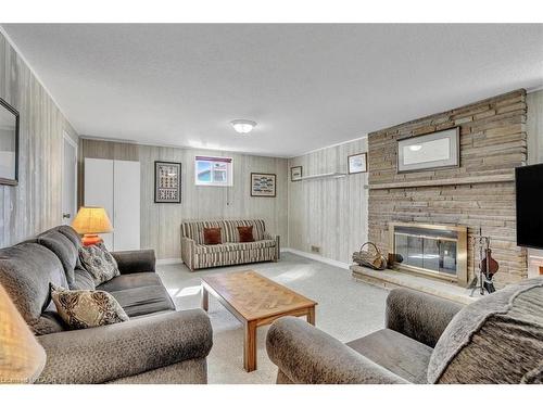21 Willis Drive, Brampton, ON - Indoor Photo Showing Living Room With Fireplace