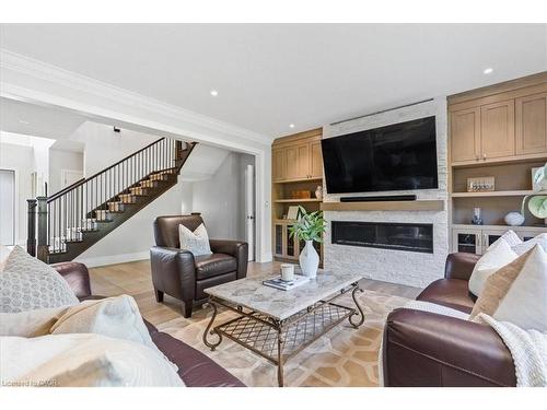 237 River Birch Street, Kitchener, ON - Indoor Photo Showing Living Room With Fireplace