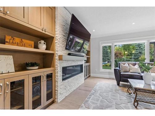 237 River Birch Street, Kitchener, ON - Indoor Photo Showing Living Room With Fireplace