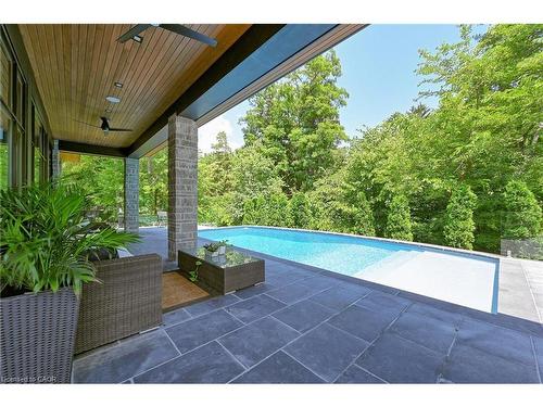 421 Chartwell Road, Oakville, ON - Outdoor With In Ground Pool With Deck Patio Veranda