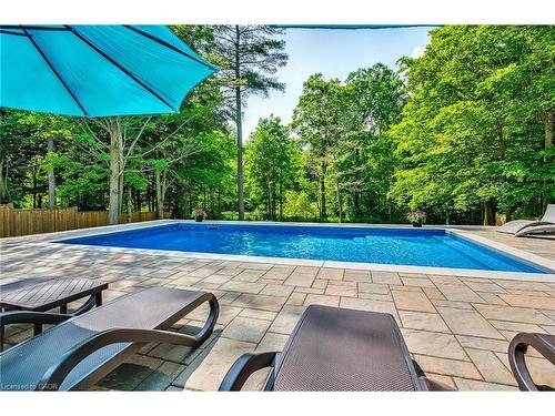 9 Valley Ridge Lane, Hamilton, ON - Outdoor With In Ground Pool With Backyard