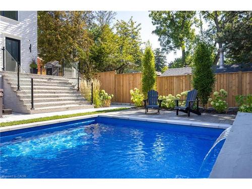46 Second Street, Oakville, ON - Outdoor With In Ground Pool With Backyard