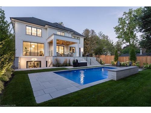 46 Second Street, Oakville, ON - Outdoor With In Ground Pool With Backyard