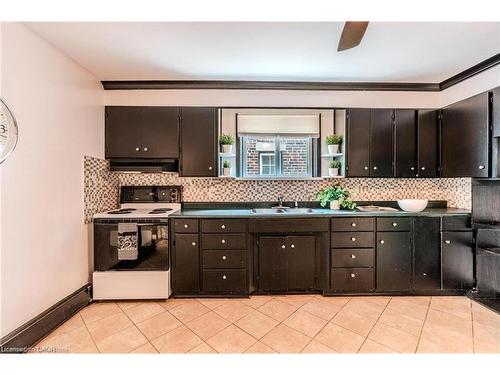 95 Paradise Road N, Hamilton, ON - Indoor Photo Showing Kitchen With Double Sink