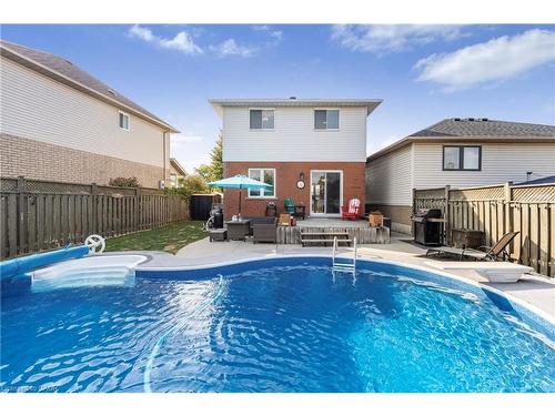 70 Polaris Court, Hamilton, ON - Outdoor With In Ground Pool With Deck Patio Veranda With Backyard With Exterior
