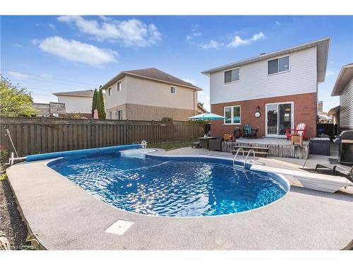 70 Polaris Court, Hamilton, ON - Outdoor With In Ground Pool With Deck Patio Veranda With Backyard With Exterior