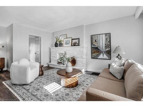 262 Westcourt Place, Waterloo, ON - Indoor Photo Showing Living Room With Fireplace