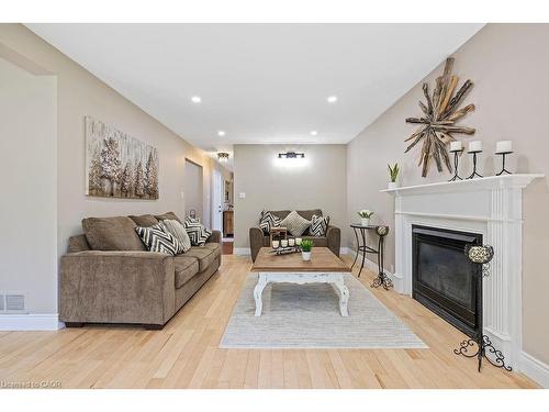 16 Linington Trail, Dundas, ON - Indoor Photo Showing Living Room With Fireplace