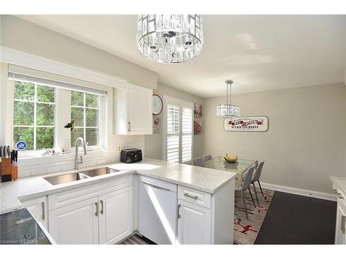 142 Marigold Court, Ancaster, ON - Indoor Photo Showing Kitchen With Double Sink