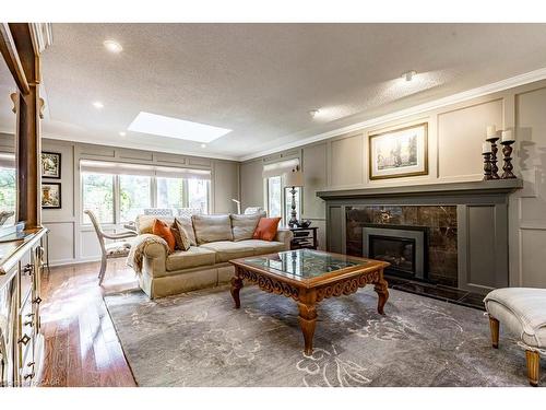225 Shoreacres Road, Burlington, ON - Indoor Photo Showing Living Room With Fireplace