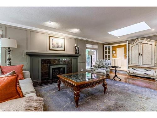 225 Shoreacres Road, Burlington, ON - Indoor Photo Showing Living Room With Fireplace
