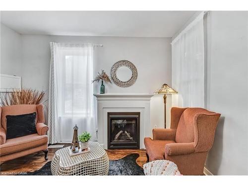 118 Queen Street S, Hamilton, ON - Indoor Photo Showing Living Room With Fireplace