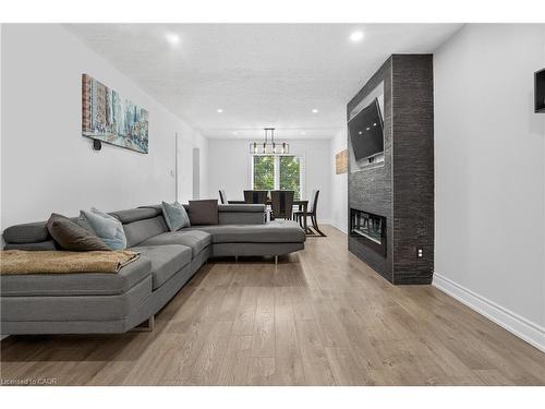 19 Marl Meadow Drive, Kitchener, ON - Indoor Photo Showing Living Room With Fireplace