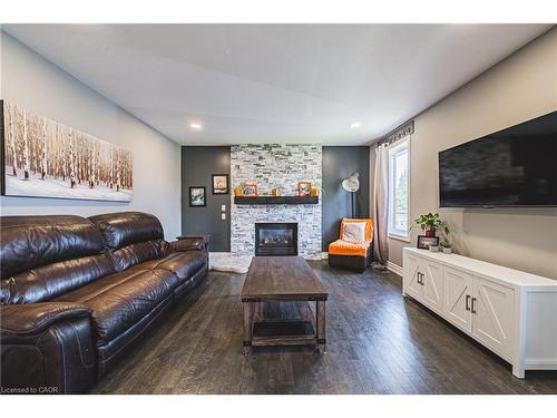 19 Liuna Court, Hamilton, ON - Indoor Photo Showing Living Room With Fireplace