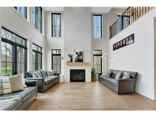 12200 Plank Road, Eden, ON - Indoor Photo Showing Living Room With Fireplace