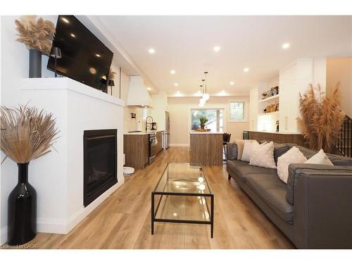 238 Eagle Street S, Cambridge, ON - Indoor Photo Showing Living Room With Fireplace