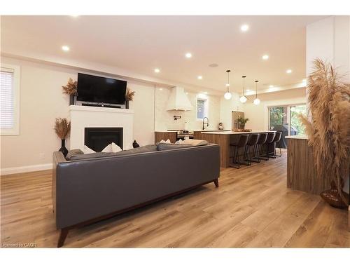 238 Eagle Street S, Cambridge, ON - Indoor Photo Showing Living Room With Fireplace