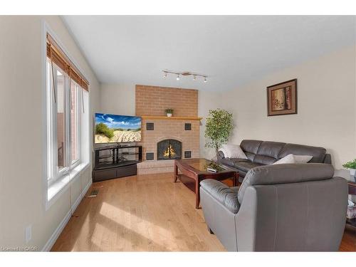 44 Tami Court, Kitchener, ON - Indoor Photo Showing Living Room With Fireplace