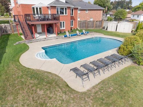 44 Tami Court, Kitchener, ON - Outdoor With In Ground Pool With Deck Patio Veranda
