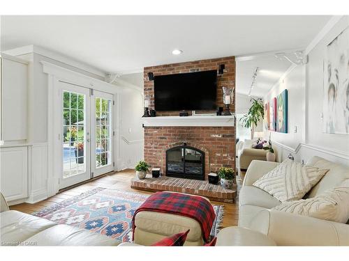 24 Meander Close, Carlisle, ON - Indoor Photo Showing Living Room With Fireplace