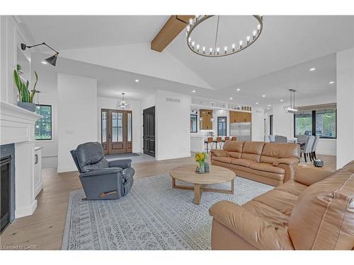 11450 Ridge Line, Eden, ON - Indoor Photo Showing Living Room With Fireplace