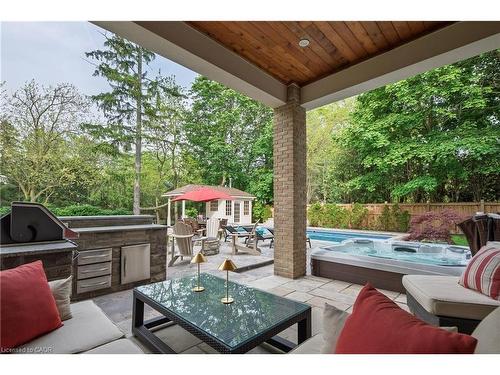 209 Donessle Drive, Oakville, ON - Outdoor With In Ground Pool With Deck Patio Veranda With Exterior