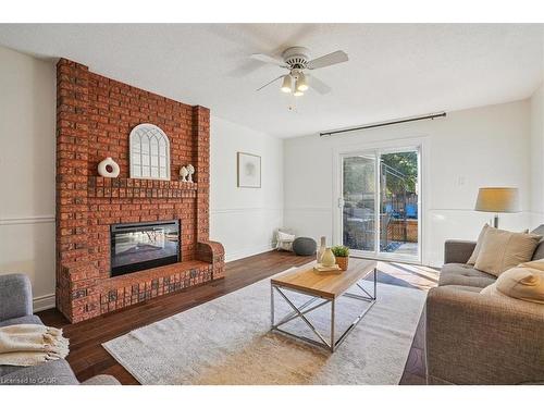 41 Steen Drive, Mississauga, ON - Indoor Photo Showing Living Room With Fireplace