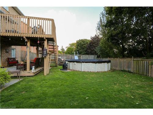119 Hume Drive, Cambridge, ON - Outdoor With Above Ground Pool With Backyard