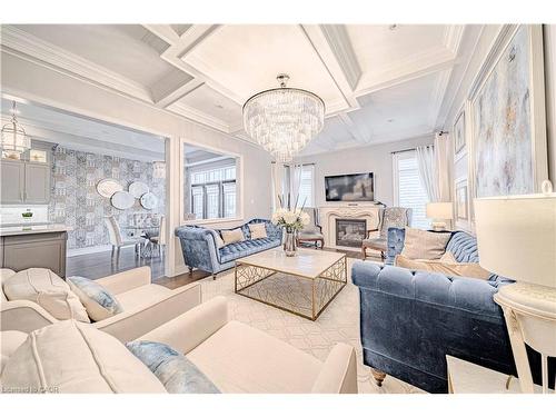 3096 Daniel Way Way, Oakville, ON - Indoor Photo Showing Living Room With Fireplace