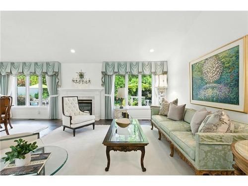1104 Crofton Way, Burlington, ON - Indoor Photo Showing Living Room With Fireplace