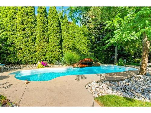 1104 Crofton Way, Burlington, ON - Outdoor With In Ground Pool With Backyard
