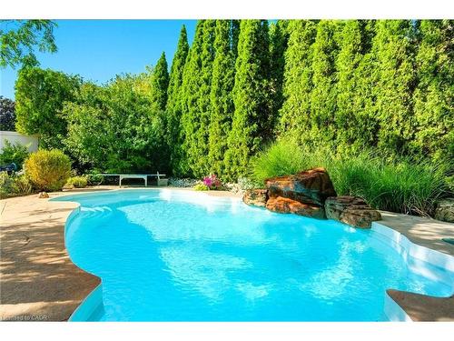 1104 Crofton Way, Burlington, ON - Outdoor With In Ground Pool With Backyard
