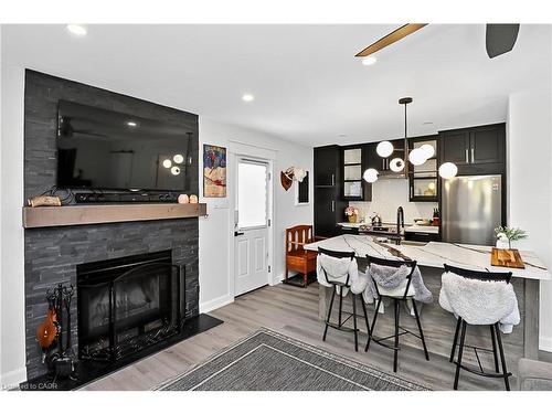 3-15 Dawson Drive, Collingwood, ON - Indoor With Fireplace