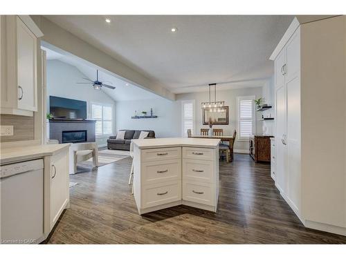 305 Thornhill Place, Waterloo, ON - Indoor Photo Showing Kitchen With Fireplace