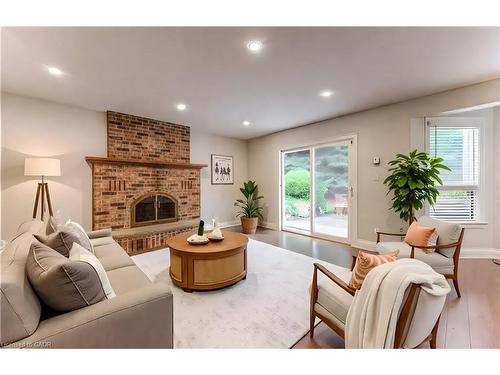 2 Morningview Place, Kitchener, ON - Indoor Photo Showing Living Room With Fireplace